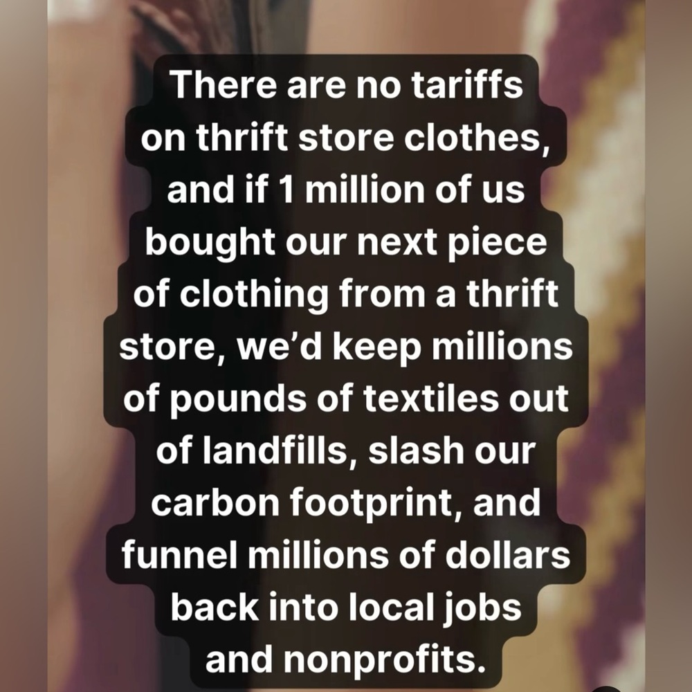 Thrift Store Advocacy Quote Sign